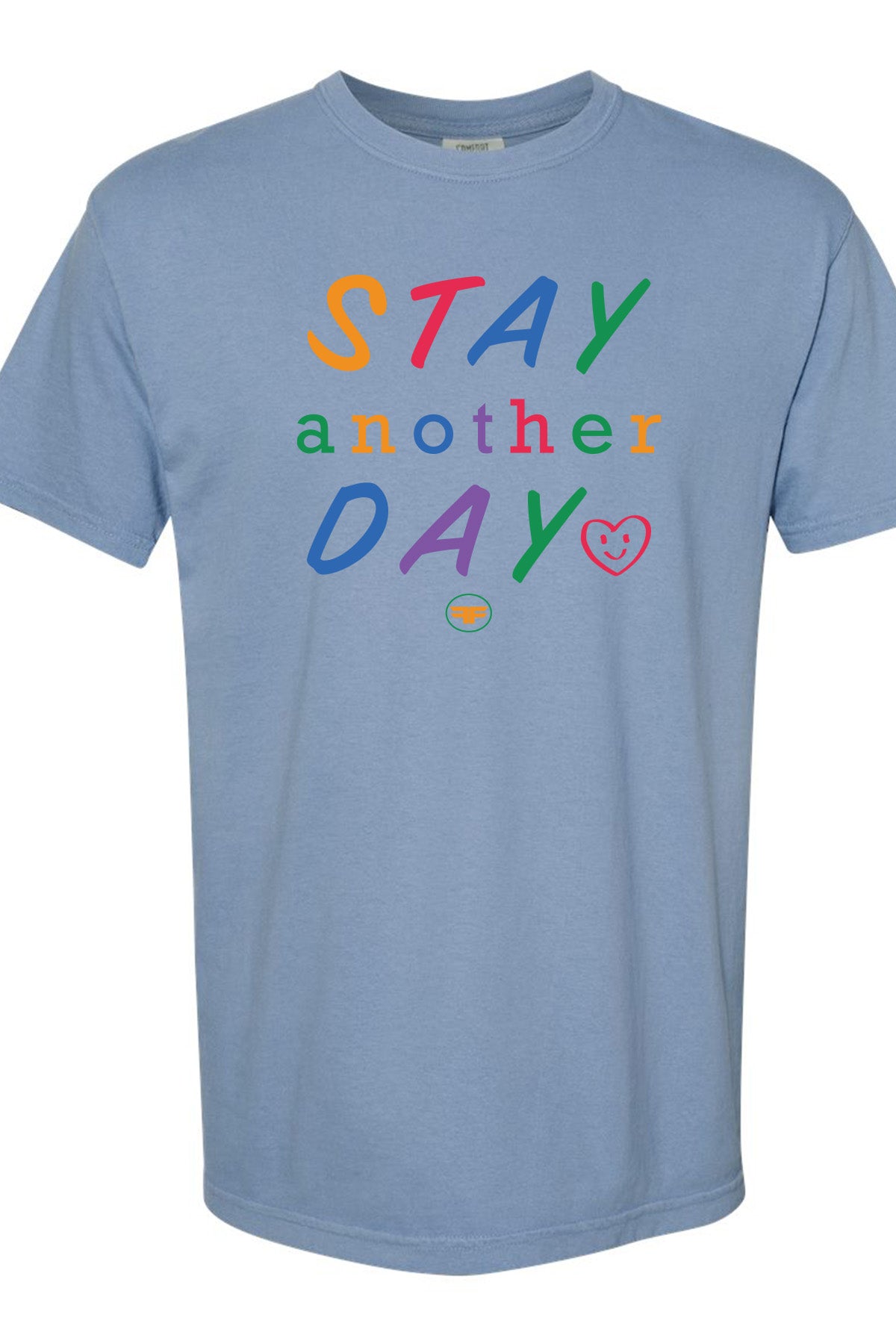 Stay Another Day Washed Denim Tee