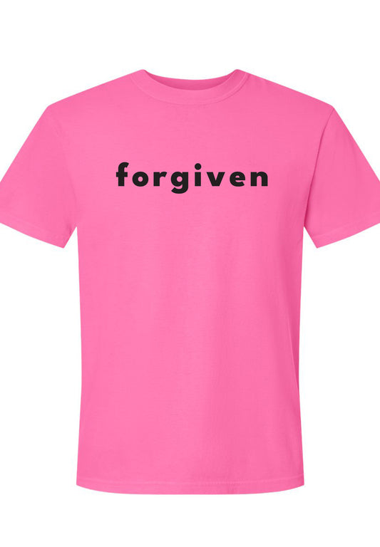 Forgiven Neon Pink Tee