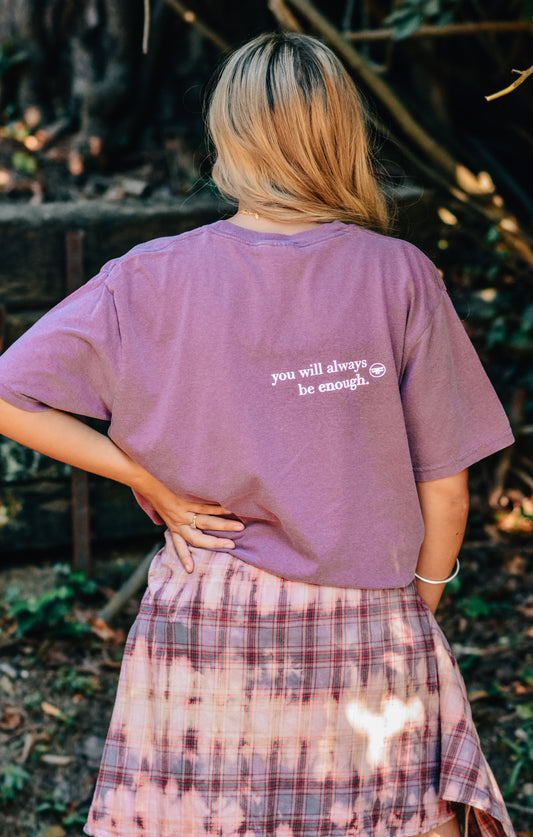 You Will Always Be Enough Berry Tee