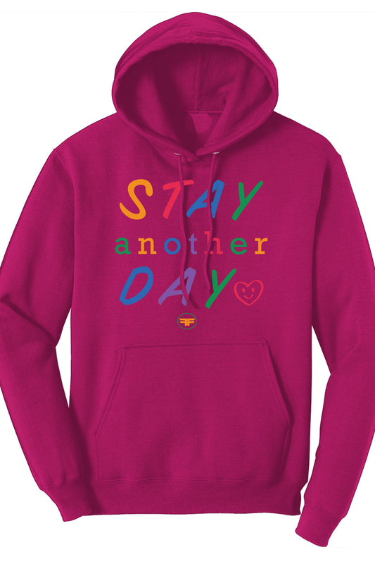 Stay Another Day Flush Pink Hoodie