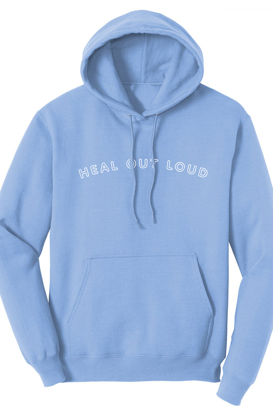 Heal Out Loud Light Blue Hoodie