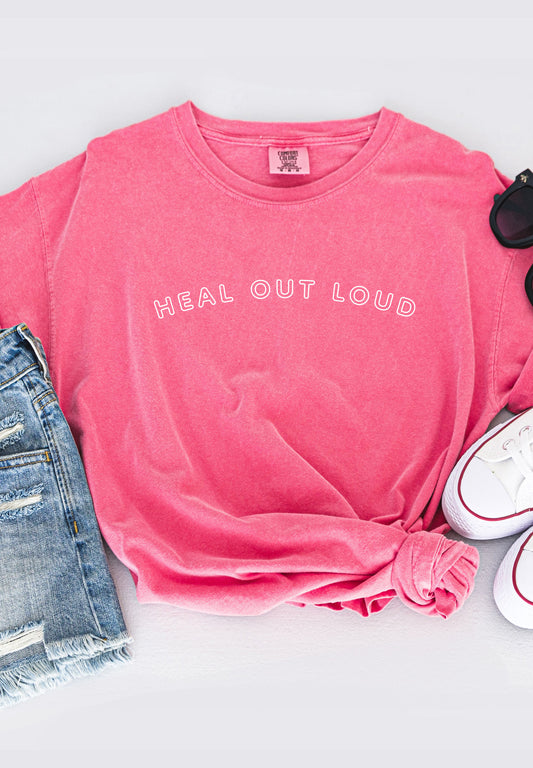 Heal Out Loud Watermelon Tee
