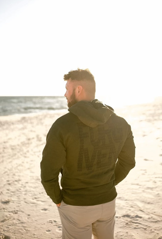 Forever Forgiven Mil-Green Hoodie