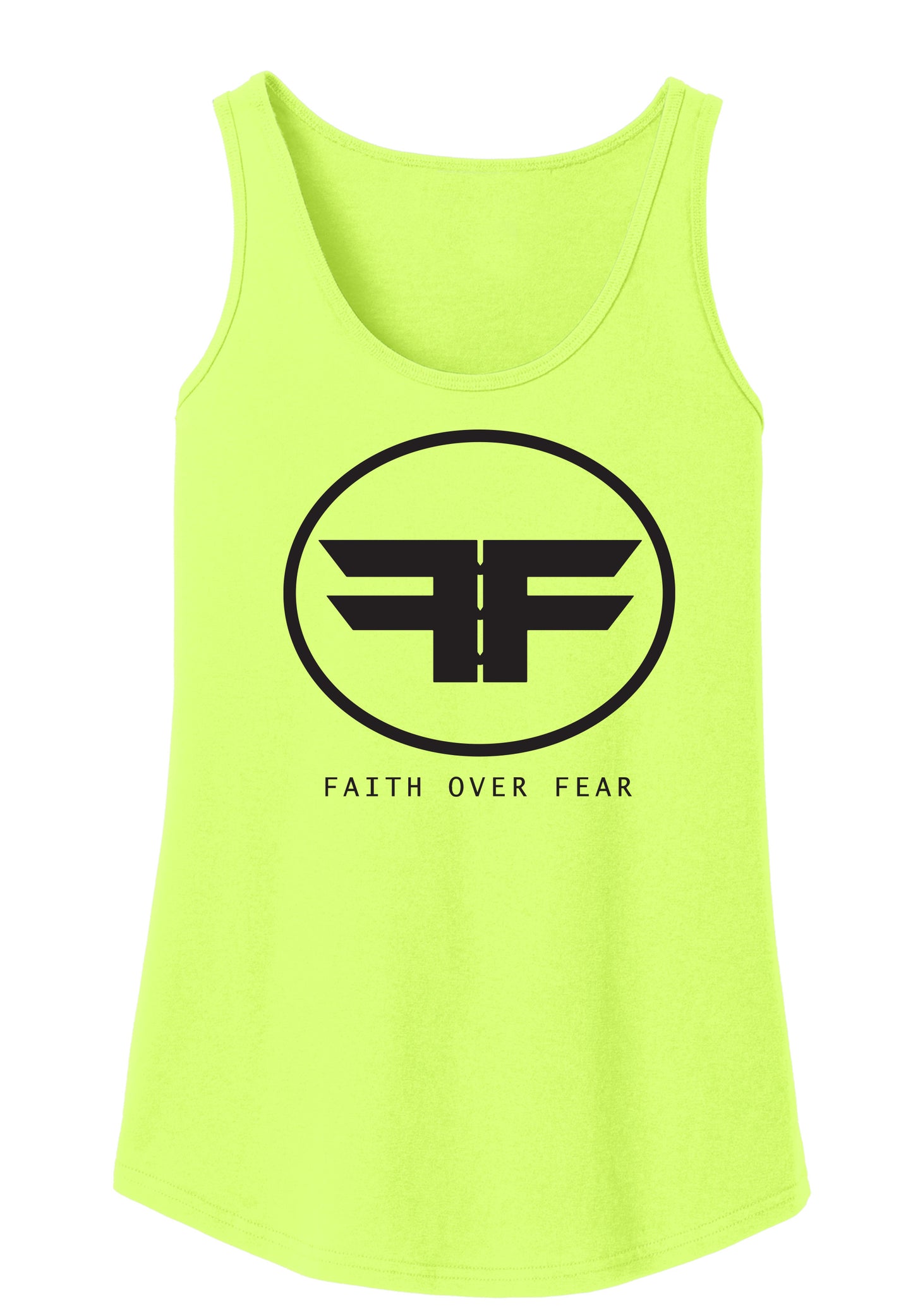 FOF Circle Logo Neon Yellow Tank