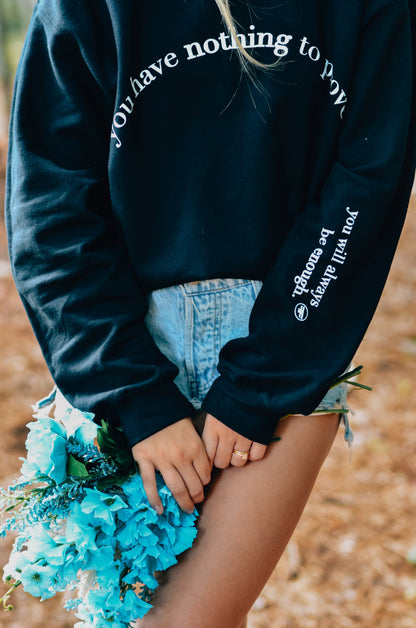 Always Enough Crew Neck BLACK Sweatshirt